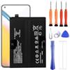 VUXYIT BLP861 compatibile con One -Plus 1+ Nord 2 5G & 1+ Nord 2T & 1+ 9RT 5G DN2101,DN2103,MT2110, MT2111 Batteria di ricambio con kit per riparazione
