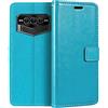 Shantime Custodia Portafoglio in Pelle PU Compatibile con Doogee V Max, Cover con Chiusura Magnetica, Tasche per Carte e Funzione Stand (Azzurro chiaro)