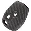 Happyit Custodia in silicone morbido per Renault Clio Scenic Megane Duster Sandero Captur Twingo Modus 2 pulsanti (A)