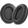 TaiZiChangQin Cuscinetti auricolari di ricambio compatibili con cuffie over-ear wireless Zihnic, cuscinetti auricolari in pelle proteica, schiuma ad alta densità, colore nero