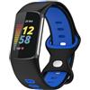 BYISYUE Traspirante Cinturino per Fitbit Charge 6, Silicone Sport Bracciali Cinturini di Ricambio per Fitbit Charge 5