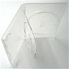 Vision Media Custodia Tripla per DVD/CD/Blu Ray Trasparente con Spina 14mm (10 Custodie)