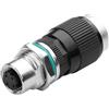 CERRXIAN Adattatore da RJ45 a M12 a 4 pin, M12 4 pin femmina a connettore Ethernet RJ45, impermeabile IP68, per sistemi di automazione, plug and play (femmina a 4 pin)