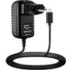 Guy-Tech Caricatore di ricambio USBC da 5 V, compatibile con lettore CD portatile Klim Walkman, batteria da 2000 mAh, cavo adattatore di alimentazione USB tipo C CC 5 V