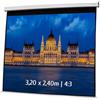KIMEX 042-3409 Schermo di proiezione Elettrico 3,20 x 2,40m- Formato 4:3
