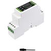 iiunius Galvanic Isolation Rail Mounted TTL to RS232 Converter Bi-Directional Conversion RS232 to TTL Serial Port Adapter Full-Duplex Communication, Lightning and Surge Protection
