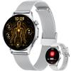 Doomixs Orologio Smartwatch Donna ECG con Chiamate: 1.32 AMOLED Smart Watch con PPG HRV BMI Temperatura Corporea Ossigeno Sangue WhatsApp Notifice Sonno Monitor Fitness Tracker Watch Compatibile Android iOS