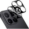 Holilo Protezione Fotocamera Posterior Pellicola per Xiaomi 15T/15T Pro, 2 Pezzi Durezza 9H HD Anti-graffio Anti-Impronta Camera Vetro Temperato Pellicola Protettiva - Nero
