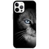 Mixroom - Cover Custodia Per iPhone 11 Pro Max In Silicone TPU Fantasia GATTO OCCHI AZZURRI 569