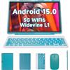 ATOZEE Tablet 2 in 1 Android 15 Tablet con tastiera 10 pollici Tabletas, Include Mouse Stylus Pen Case, 6000mAh 8GB+32GB ROM 1TB Tablet espandibile, 2MP+8MP Dual Camera, WiFi-6 BT Tablet PC.