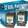 Inkadoo 2 cartucce d'inchiostro per HP 337 XL PhotoSmart C4180 D5160, colore nero