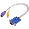 FUUGlan Composito AV Out Adattatore Convertitore Cavo Video VGA Maschio a S-Video AV Converter Cavo Adattatore Fit Per PC HDTV