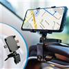 BEENLE Supporto Multifunzione per Cruscotto Auto Specchietto Retrovisore con Clip a Molla Regolabile a 360°, Adatto per Smartphone da 4 a 7 Pollici