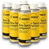 KORAT Aria Spray Compressa 400ml Bomboletta di Aria Compressa per Pulizia, Elimina Polvere da Computer, Tastiere, Elettronica e Componenti Delicati Getto Potente e Preciso, Non Infiamma (6 Pezzi)