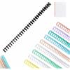 XIANGJIEU 10 pettini in plastica colorati per rilegatura a spirale, 30 passanti, 9,5 mm, set per carta fai da te, quaderno, album Scrapboo