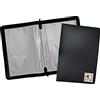 eco-eco Eco092 - Cartella portadocumenti, formato A2, 50% riciclato, 30 tasche, colore: nero
