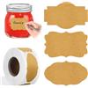 Cofvetia 300pcs Etichette Marmellata Adesive Etichette Rotonde Adesive, 3 Stili Rimovibili Etichettes Alimenti Etichettes, Per Vasetti Di Marmellata, Barattoli Di Spezie(30x50MM)