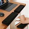 Tuxvealu 2 Pezzi Poggiapolsi Tastiera a Forma di L, Antiscivolo Appoggiapolsi Ergonomico Poggia Gomito da Scrivania, Poggiapolsi per Tastiera Memory Foam, Wrist Rest Pad per Ufficio e Lavoro