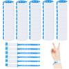 FloraMolly Braccialetti Eventi, 50Pcs Monouso Id Wrist Band Adulti Impermeabile PVC Teens Safety ID Braccialetto per Festival Party Ospedale Concerto - Blu