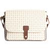 Pollini Borsa Heritage Classic con patta Avorio/Marrone