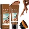 BASTOUR Correttore Gambe e Corpo, Crema Colorata Gambe con Pennello Fondotinta Lozione, Crema Effetto Calze Invisibili, Fondotinta Gambe Waterproof per Leg MakeupConcealer Copertura del Tatuaggio (03)