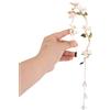 Tinoaly Cerchietto con Fiori per Donna, Vite Capelli in Foglia d'Oro con Perle Boho e Nappa a Catena Copricapo da Fata Corona da Sposa Accessori Capelli Floreali per Matrimoni Feste e Compleanni