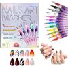 VIVIZEN Penne per Nail Art,3D Smalto per Unghie Nail Art,Set di 12 Penne per Unghie