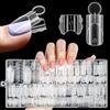 MELLIEX 280 Pezzi Dual Form Sandwich per Unghie Mani e Piedi, 14 Misure Riutilizzabili Forme per Unghie Sandwich Dual Form Kit con Scala Graduata per Manicure Salone DIY