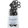 Heliums Elastici per capelli extra piccoli, neri, piccoli 1,8 cm, senza cuciture, mini elastici per capelli, non danneggiano la pelle, confezione da 40