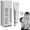 Generisch Temporary Silver Gray Hair Color Dye Wax Instant Natural Hair Dye Grey Styling Mud for Women Youth Men Halloween DIY Fashion Grey for All Hair Type