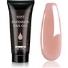 EODCI Polygel di estensione delle unghie, 60 g, gel naturale Giltter Nude Builder, gel di rinforzo per unghie per principianti e professionisti, extension in gel fai da te a casa