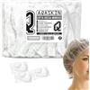 AQASKIN | 400 Cuffie Doccia Monouso - NON IMBUSTATE SINGOLATMENTE - Ø50CM - cuffie monouso in PE, Cuffiette da Doccia - ideali per doccia di Hotel, Spa, Parrucchiere (Quantità 400pz)