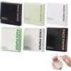 YIMVUNZ 600 Pezzi Carta Assorbente Viso, Salviette Assorbisebo Opacizzanti con Carbone di Bambù, Tè Verde e Gardenia, 6 Confezioni da 100 Foglietti per Pelle Grassa e Mista, Unisex, Portatili
