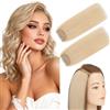 Elailite Extension Capelli Veri Clip 100% Human Hair Naturali 2 Ciocche Singole Silk Lace Radici dal Volume 15cm 16g #60 Biondo Platino