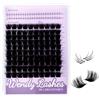 WENDY LASHES Ciglia Finte 200D con Ciglia Inferiori 10-16mm 3D
