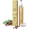 ALIIP Contorno Occhi Caffeina, Crema Contorno Occhi con Palla Da Massaggio a 360°, per Occhiaie, Antirughe, Idratante, Rimuovi Borse, 20g