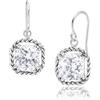 JEAN RACHEL JEWELRY Jean Rachel - Orecchini pendenti da donna, in argento Sterling 925, con zirconi, stile vintage, ipoallergenici, senza nichel, piombo, diversi colori di gemme, Argento sterling, Zirconia cubica bianca