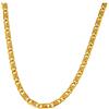 Tendenzalia Collana catena lumachina selezionabile placcata oro giallo o doublé 6mm larghezza