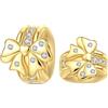 LONGLUCK 925 Argento Sterling Clip Charms per Collana Bracciale Perline Distanziatore con 5A Zirconia Festa della Mamma Regalo di Natale fai da te per le donne