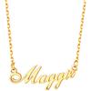 U7 Collana con Nome Personalizzato da Donna Placcato oro Ciondolo con Nome Personalizzato Regalo di Compleanno Speciale per Ragazze