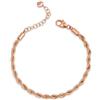 OPSOBJECTS Bracciale da donna di Ops Objects della collezione Elegant Affair. Bracciale in maglia torchon in acciaio lucido. Personalizzato con suore Ops. La referenza è OPSBR-799