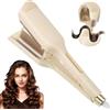 VIHBRAI Ferro ondulato per capelli grandi onde 32 mm asta ondulata con 3 temperature regolabili, riscaldamento rapido, display LCD, protezione dal calore, timer integrato e spegnimento automatico di 60 minuti