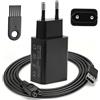 Vexnaro Caricabatterie USB 5V, Caricabatterie Compatibile con Philips OneBlade, Cavo di Ricarica per Trimmer QP2724/QP2824/QP2834, Alimentatore per S5887 S7887 Rasoio Elettrico Casa e Viaggio