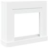 Generico Cornice per Camino Bianca 100x30x87,5 cm in Truciolato