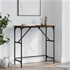 FWIKDUN Tavolo consolle in rovere Sonoma, 100 x 32 x 75 cm, in legno con gambe regolabili e telaio in metallo, robusto tavolo da corridoio e divano per oggetti decorativi