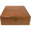 Generico Cassetta in Legno per 3 Bottiglie, Marrone Verniciato 36 x 30 x 11 cm,