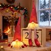 Bseical Gnomi Natalizi 2 Pezzi, Elfi Natale Gnomo Natalizio, Gnomi Natalizi Piccoli Luminoso, Decorazioni Natalizie per Interni Gnomi per Albero Natale Tavolo, Decorazione da Tavolo (Rosso)