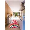 ABC Tappeto Cucina, Tangeri K, antiscivolo, Multicolor, cm 57x180
