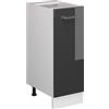 Vicco Colonna dispensa cucina R-Line, Antracite lucido, 30 cm | 1 anta estraibile · Senza piano di lavoro · Piedini regolabili in altezza · 2 Ripiani · ✓ Liberamente combinabile