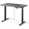 Vicco Scrivania Elevate, Nero/Antracite, 120 x 70 cm 2 motori, adatto all'uso come postazione di lavoro o scrivania per computer